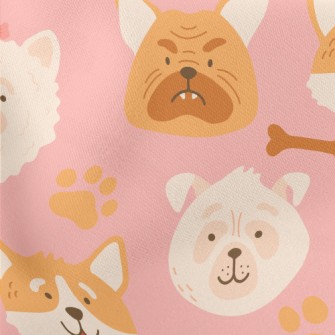 Cartoon Pet Puppy Lightweight Cotton Poplin