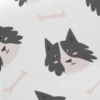 Smiling Shepherd Dog Midweight Cotton Poplin