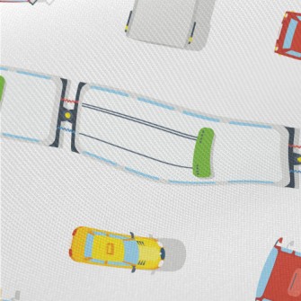 Transportation Top View Midweight Cotton Poplin