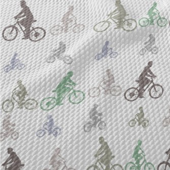 Cyclist Silhouette Birdseye Piqué