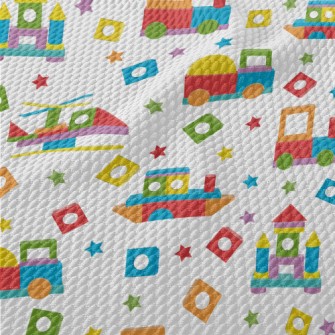 Building Blocks Transportation Birdseye Piqué