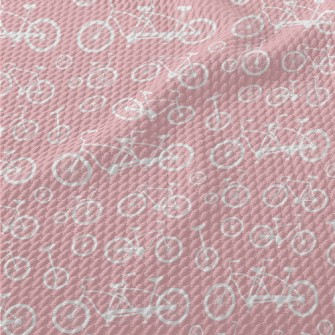 Various Bicycle Silhouettes Birdseye Piqué