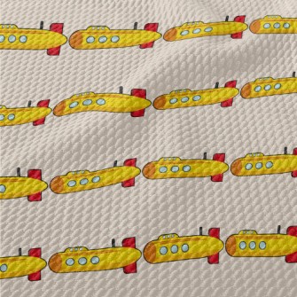 Cartoon Submarine Birdseye Piqué