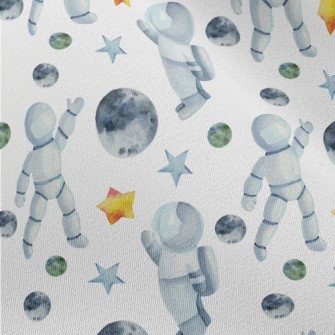 Watercolor Space Elements Chiffon