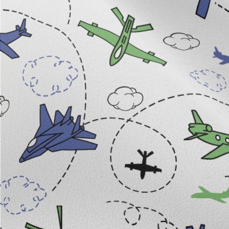 Airplanes And Jets Chiffon
