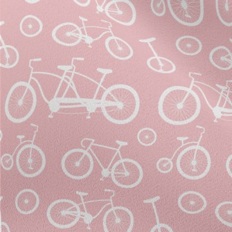 Various Bicycle Silhouettes Chiffon