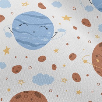 Cute Space Planets Chiffon
