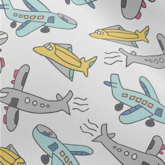 Children&#39;s Airplane Graffi Chiffon