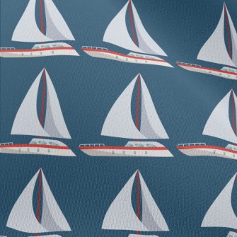 Simple Sailboat Pattern Chiffon