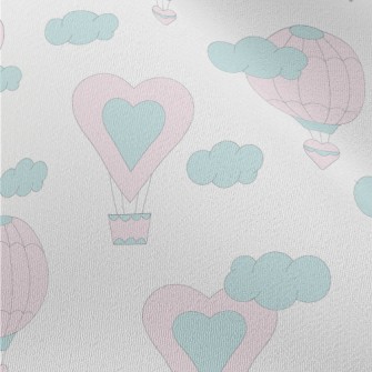 Pink Love Hot Air Balloon Chiffon