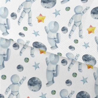 Watercolor Space Elements Waterproof Oxford