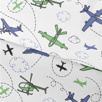 Airplanes And Jets Waterproof Oxford