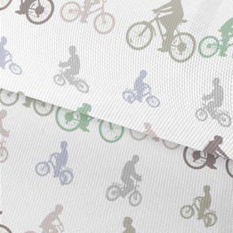 Cyclist Silhouette Waterproof Oxford