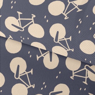 Cute Bicycle Silhouette Waterproof Oxford