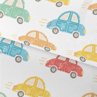 Cute Colorful Cars Waterproof Oxford
