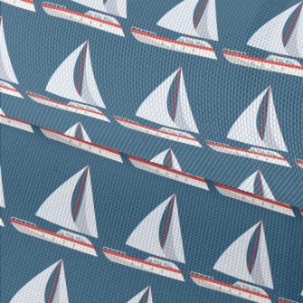Simple Sailboat Pattern Waterproof Oxford