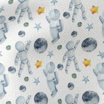 Watercolor Space Elements Waterproof Canvas