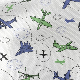 Airplanes And Jets Waterproof Canvas