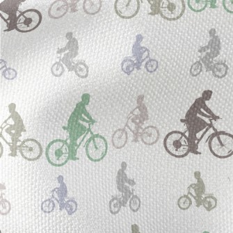 Cyclist Silhouette Waterproof Canvas