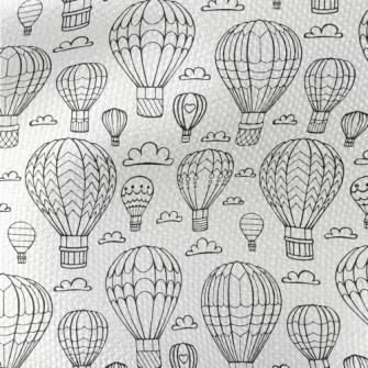 Hand Drawn Hot Air Balloon And Waterproof Canvas