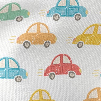Cute Colorful Cars Waterproof Canvas