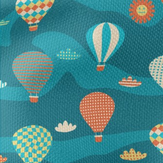 Colorful And Cute Hot Air Ball Waterproof Canvas
