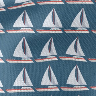 Simple Sailboat Pattern Waterproof Canvas