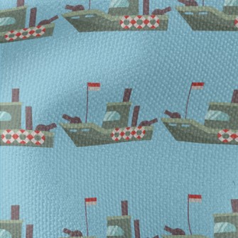 Sea Battleship Pattern Waterproof Canvas