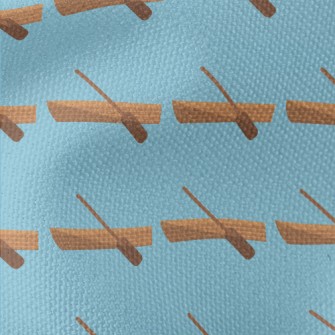 Canoe And Paddle Waterproof Canvas