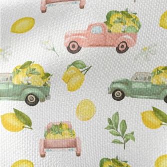 Old Truck Carrying Lemons Waterproof Canvas