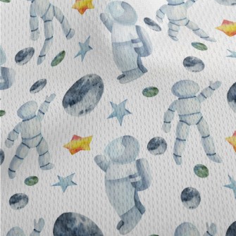 Watercolor Space Elements Athletic Mesh Flat Back