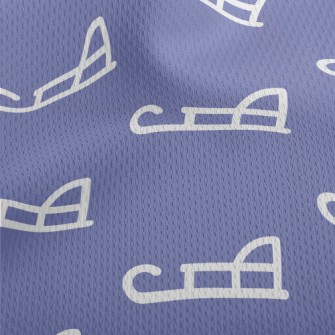 Simple White Sled Athletic Mesh Flat Back