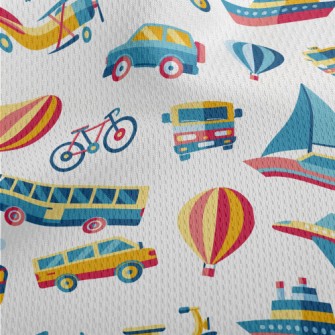 Cartoon Color Matching Transpo Athletic Mesh Flat Back
