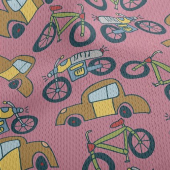 Children&#39;s Transportation  Athletic Mesh Flat Back