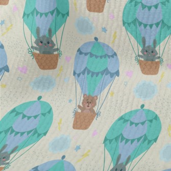 Cute Animals Riding Hot Air Ba Terry