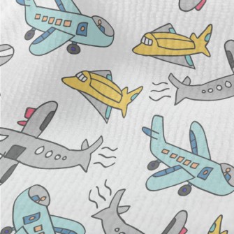 Children&#39;s Airplane Graffi Terry
