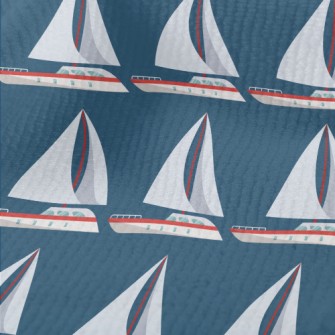 Simple Sailboat Pattern Terry