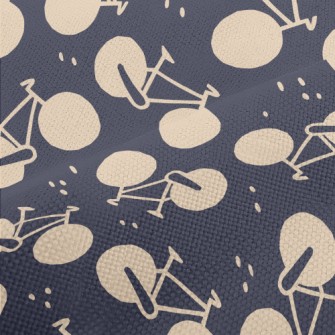 Cute Bicycle Silhouette Performance Linen