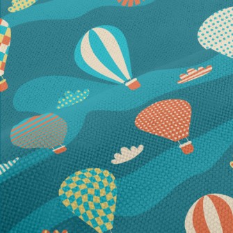 Colorful And Cute Hot Air Ball Performance Linen