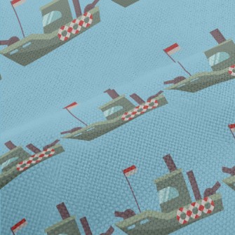 Sea Battleship Pattern Performance Linen