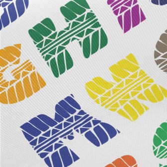 Colored Tire Marks Letters Twill