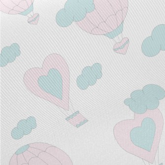 Pink Love Hot Air Balloon Twill