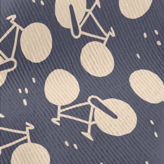 Cute Bicycle Silhouette Standard Corduroy