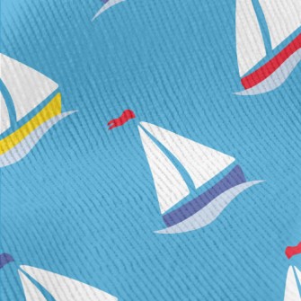 Cute Cartoon Sailboat Standard Corduroy