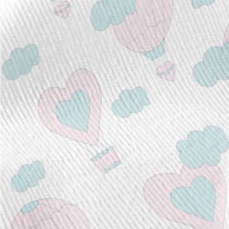 Pink Love Hot Air Balloon Standard Corduroy