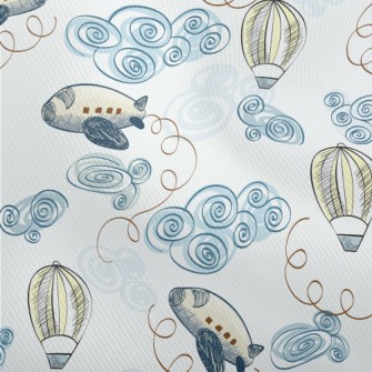 Doodle Airplane And Hot Air Ba Dobby