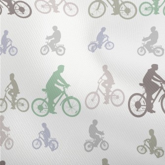 Cyclist Silhouette Dobby