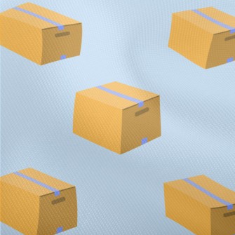 Cartoon Logistics Carton Dobby