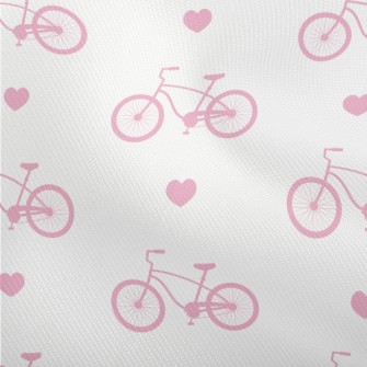 Pink Bicycle And Love Heart Dobby