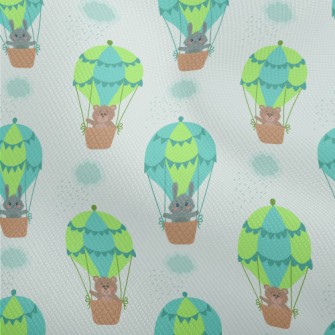 Rabbit And Bear Hot Air Balloo Dobby